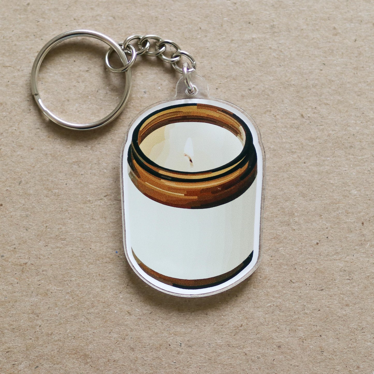 Candle Acrylic Keychain