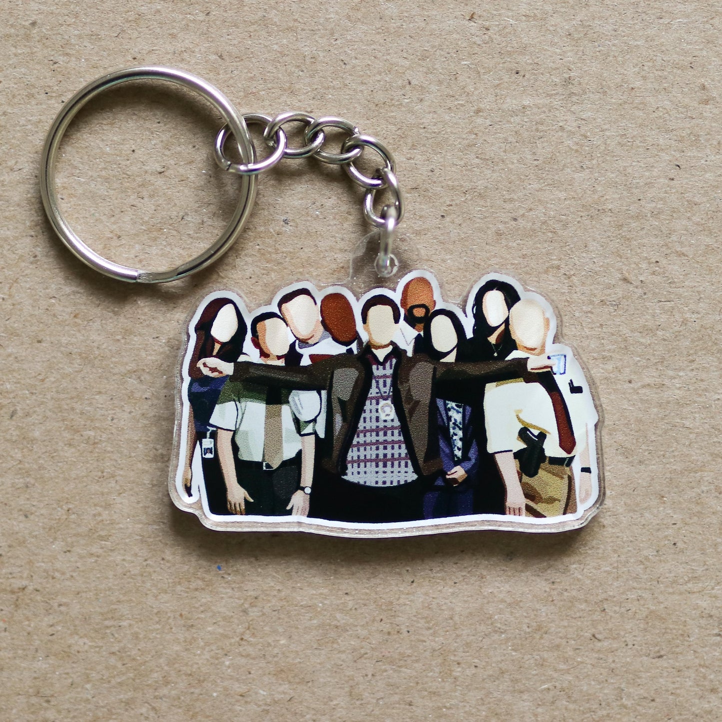 Brooklyn TV Show Characters Acrylic Keychain