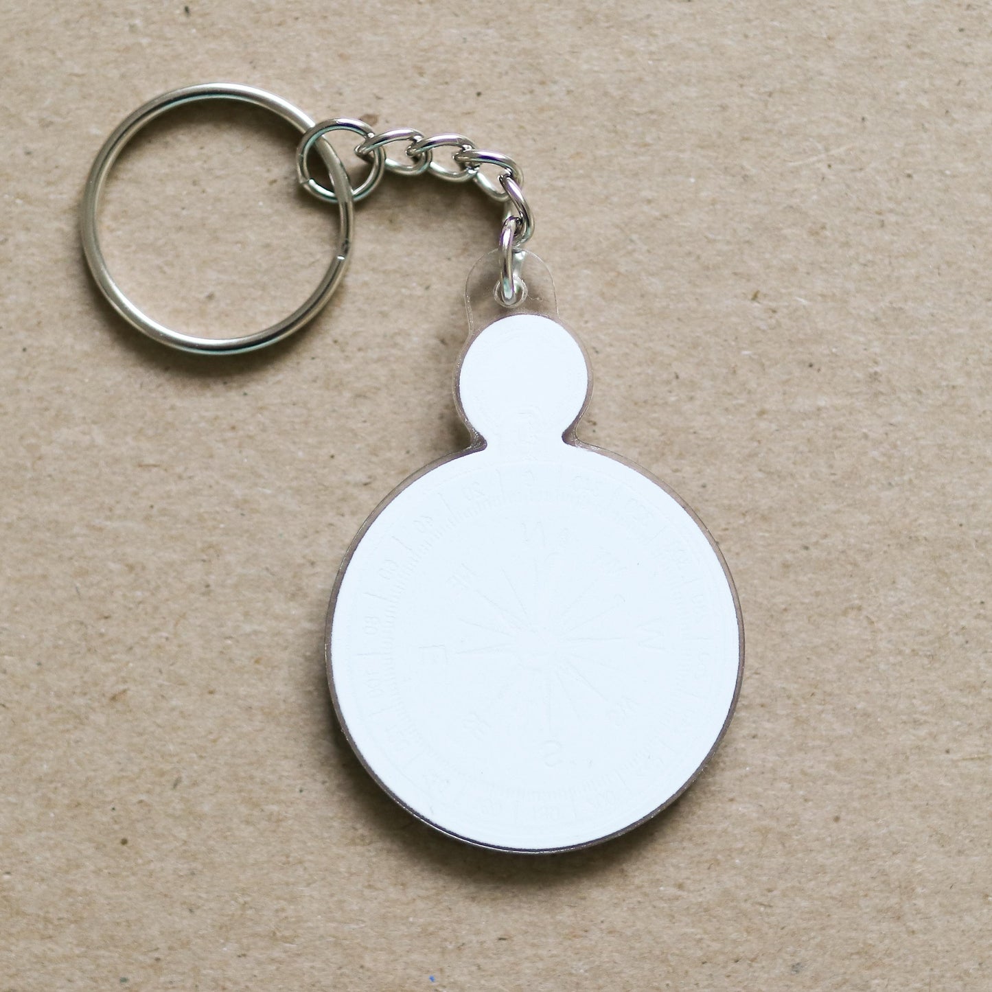 Compass Acrylic Keychain