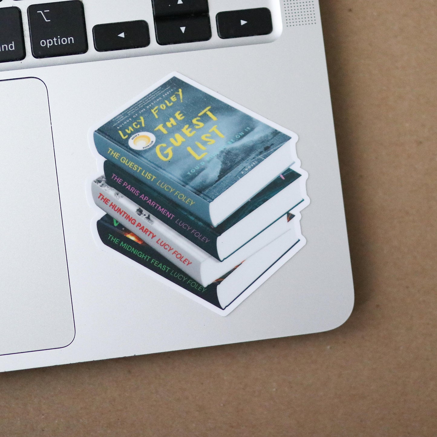 Lucy Foley Book Stack Sticker