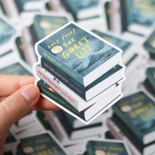 Lucy Foley Book Stack Sticker
