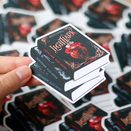 Lightlark Book Stack Sticker