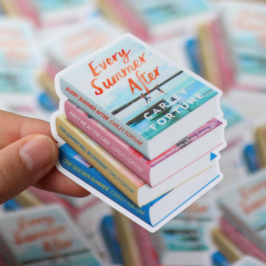 Every Summer After Book Stack Sticker