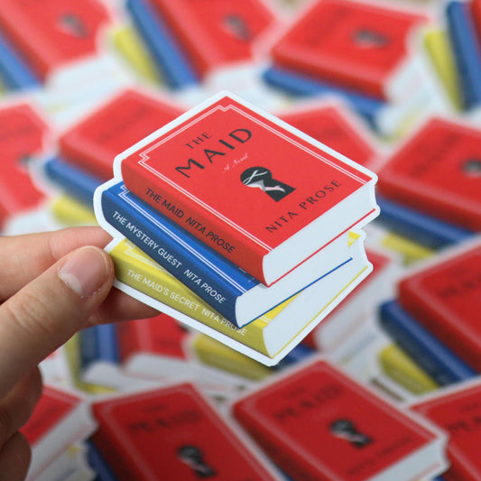 Molly the Maid Book Stack Sticker