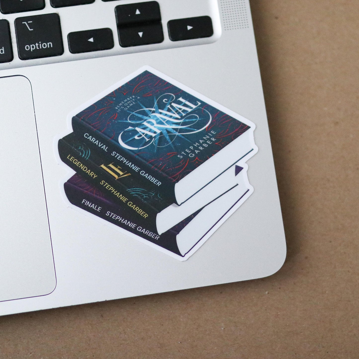 Caraval Book Stack Sticker