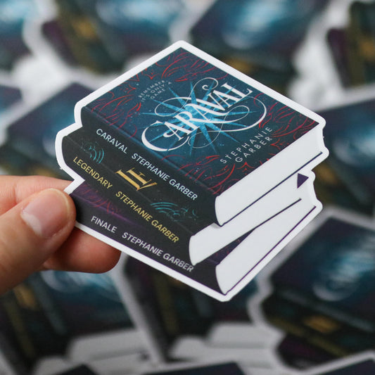 Caraval Book Stack Sticker