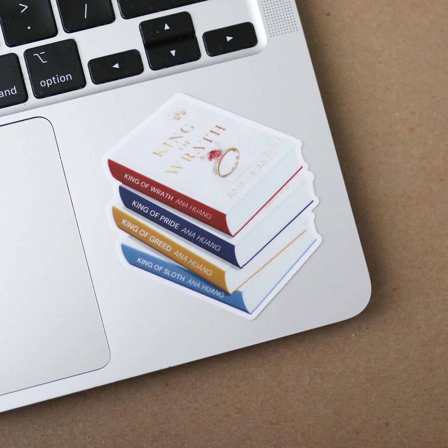 King of Sin Book Stack Sticker