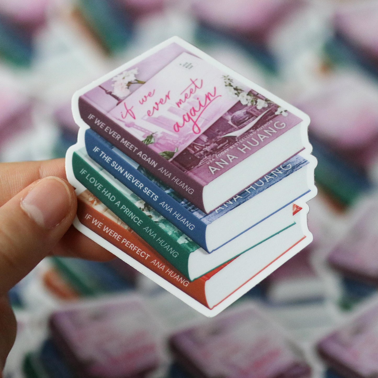 If We Ever Meet Again Book Stack Sticker