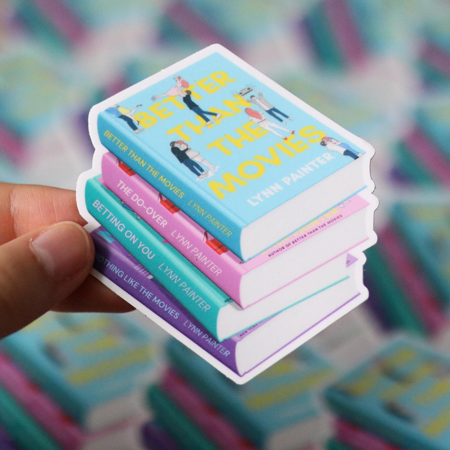 Lynn Painter Book Stack Sticker