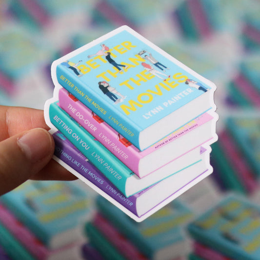 Lynn Painter Book Stack Sticker