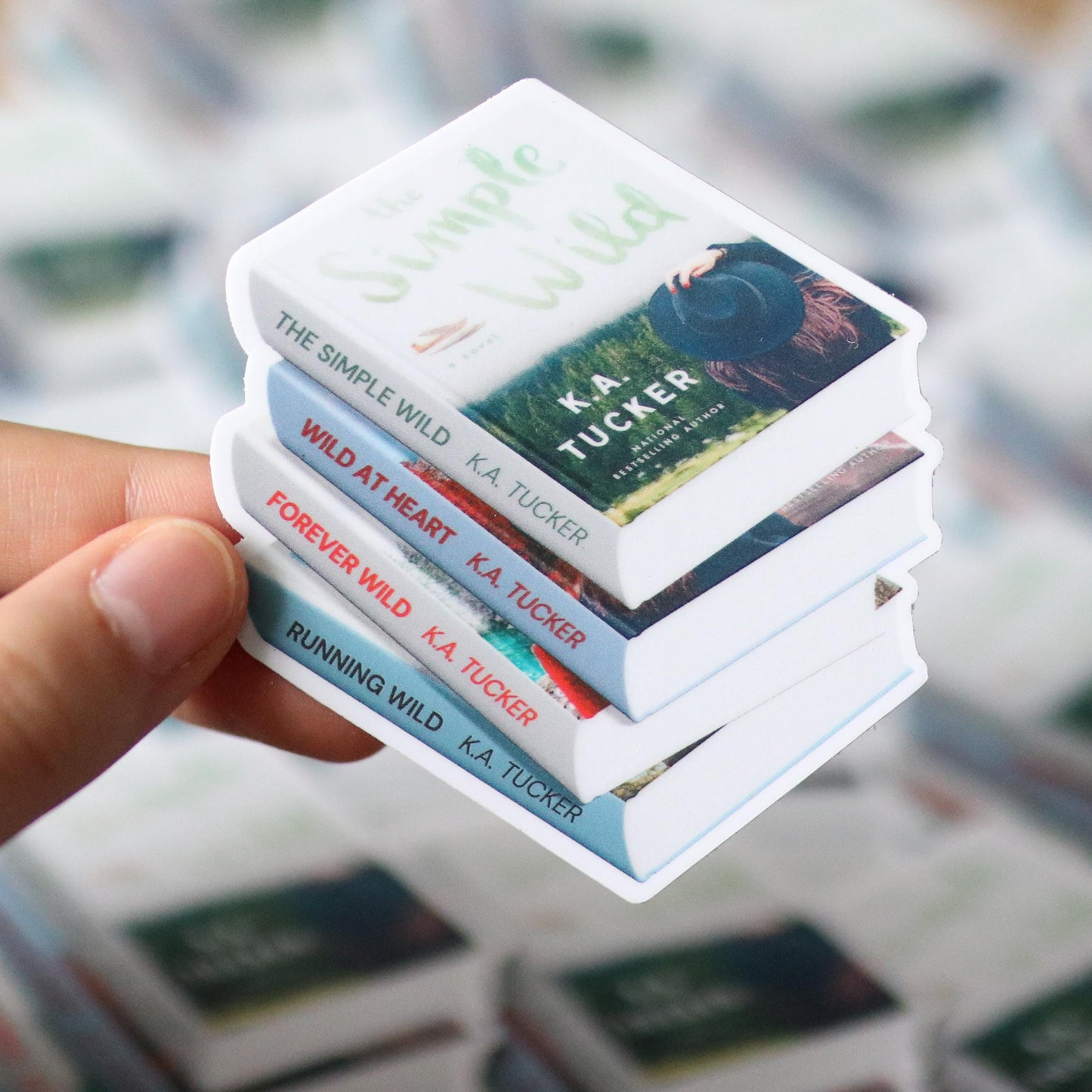 The Simple Wild Book Stack Sticker