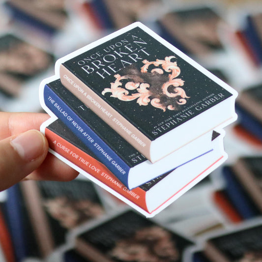 Once Upon a Broken Heart Book Stack Sticker