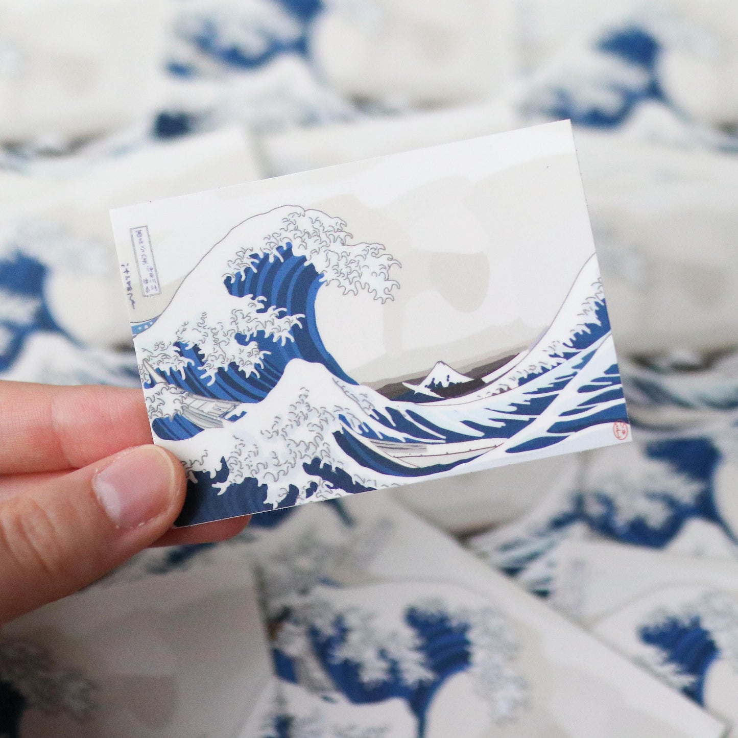 The Great Wave off Kanagawa Art Sticker | gift laptop decal planner waterbottle waterproof stickers aesthetic japan artist Hokusai painting