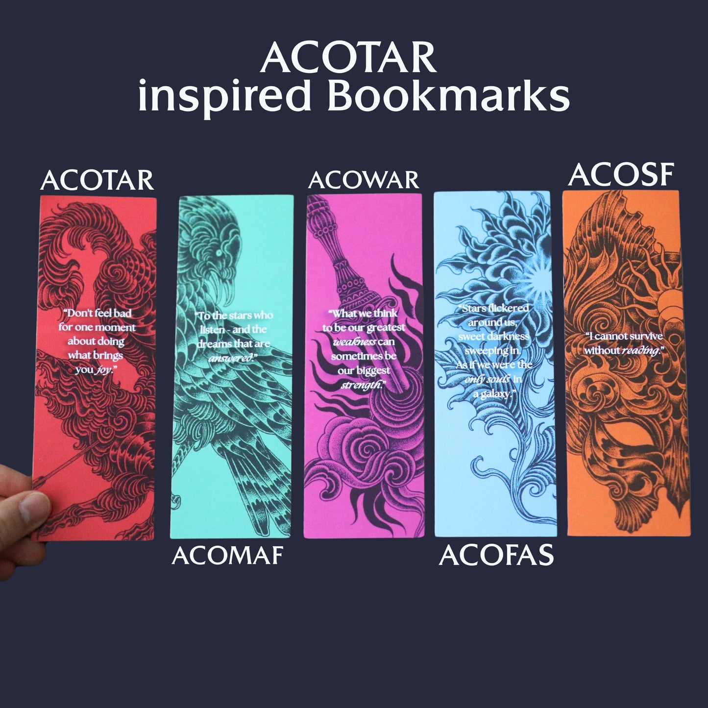 ACOTAR inspired Bookmarks