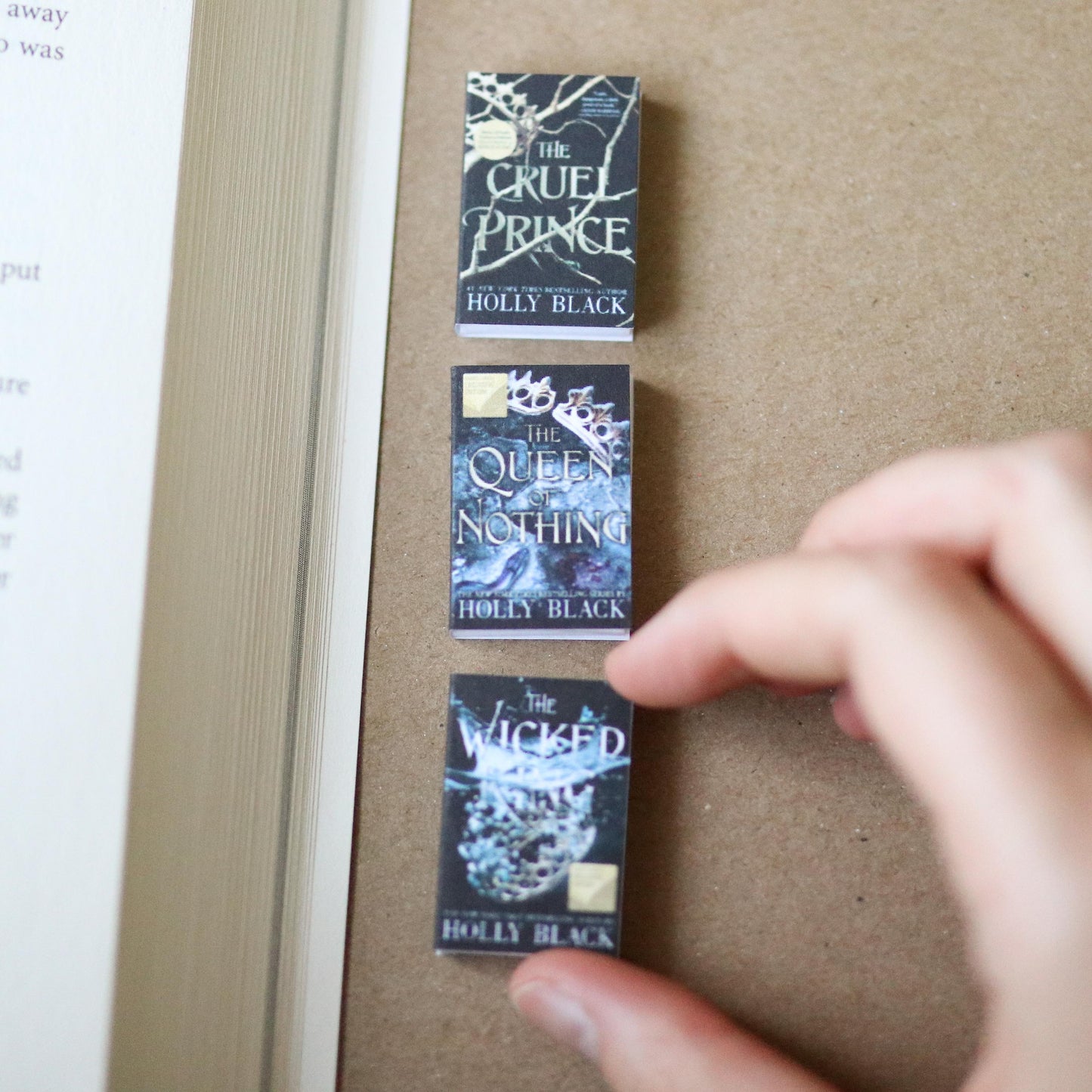 Handmade MINI Special Edition Holly Black Books (set of 3 mini books)