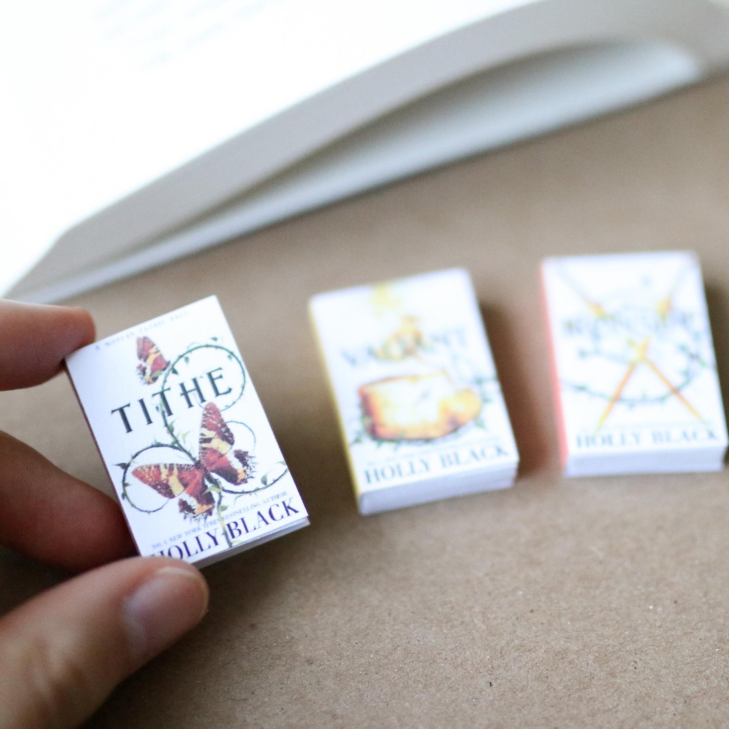 Handmade MINI Modern Faerie Tales Books (set of 3 mini books)