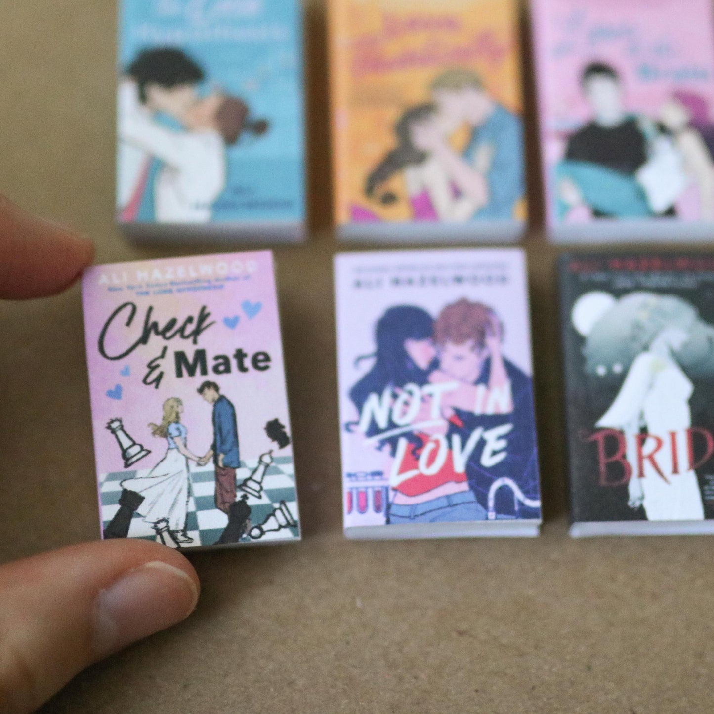 Handmade MINI Ali Hazelwood Books (set of 6 mini books)