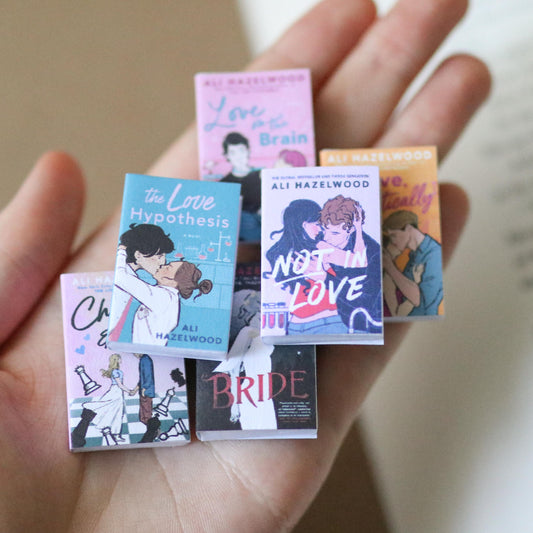 Handmade MINI Ali Hazelwood Books (set of 6 mini books)