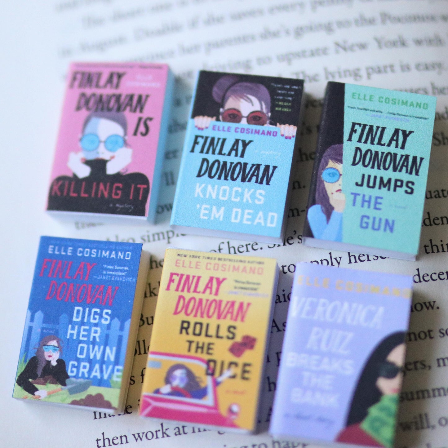 Handmade MINI Finlay Donovan Is Killing It Series Books (set of 6 mini books)