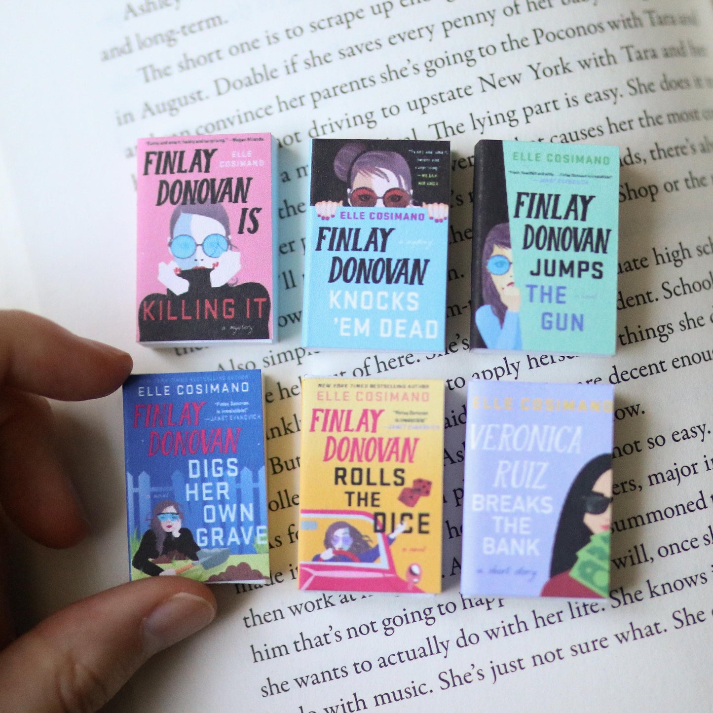 Handmade MINI Finlay Donovan Is Killing It Series Books (set of 6 mini books)