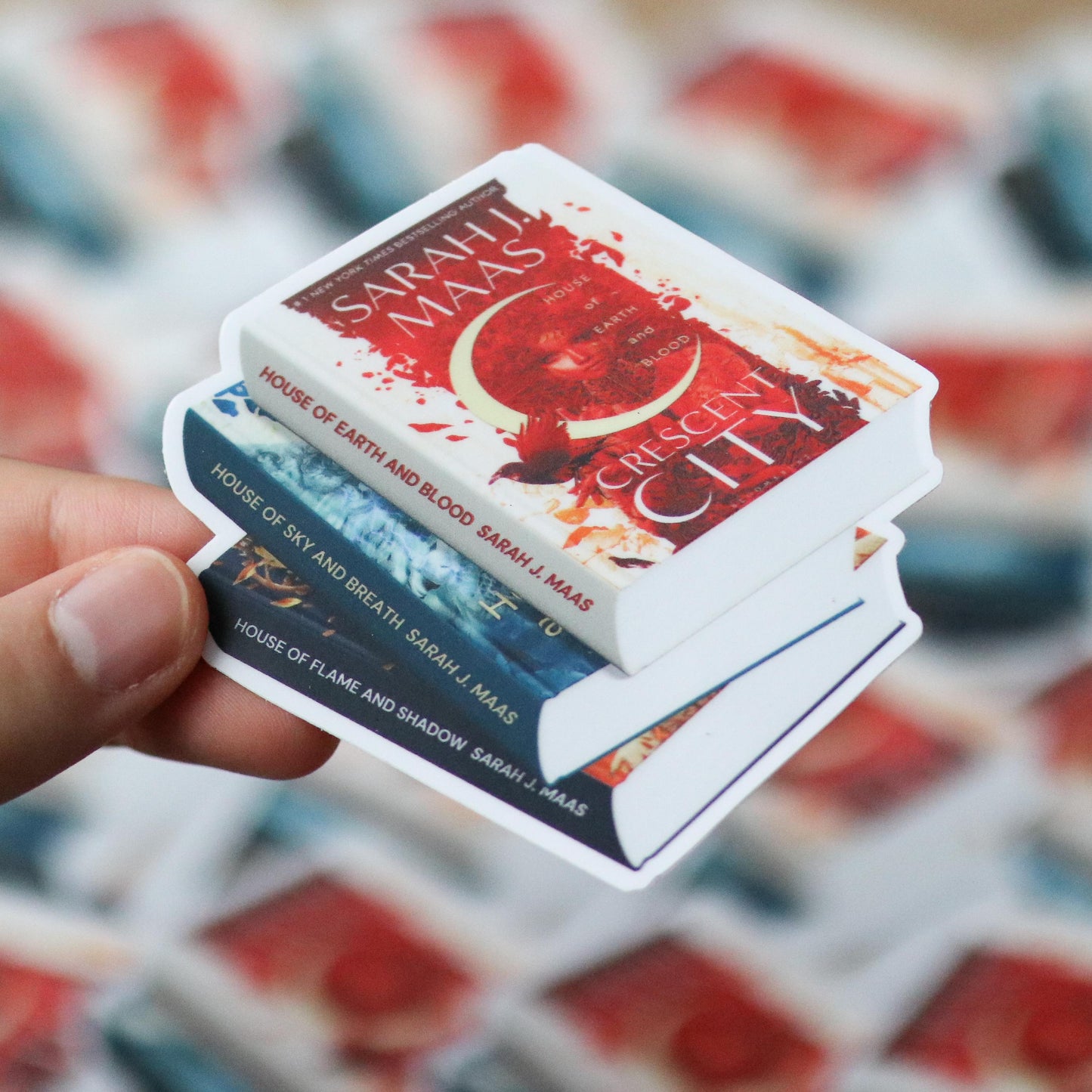 Crescent City Book Stack Sticker