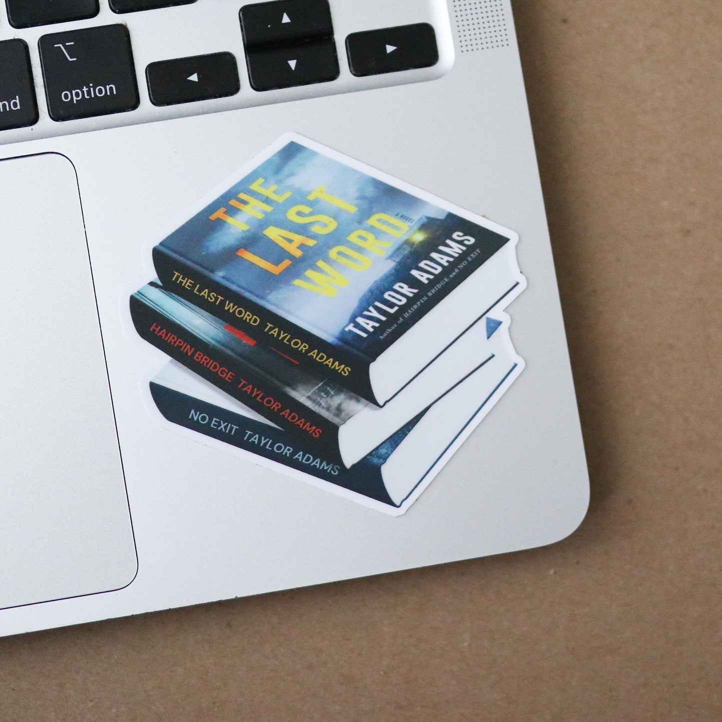 Taylor Adams Book Stack Sticker