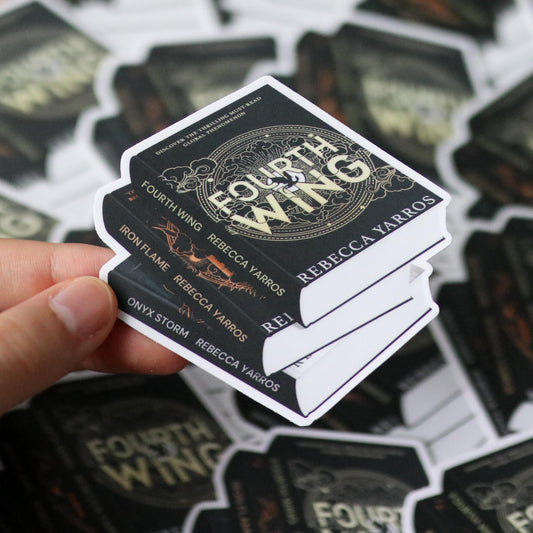 Special Edition Fourth Wing Book Stack Sticker