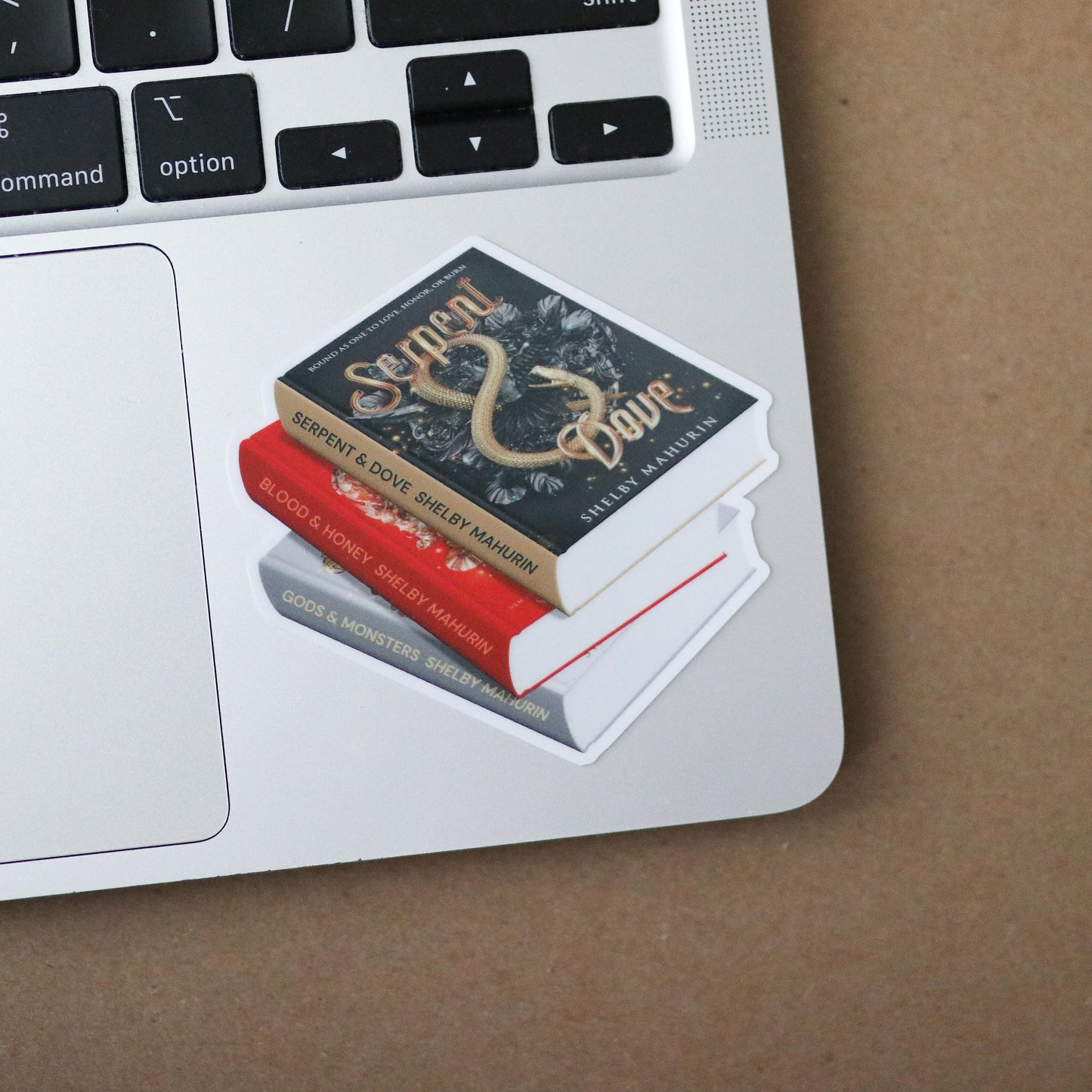 Serpent & Dove Book Stack Sticker