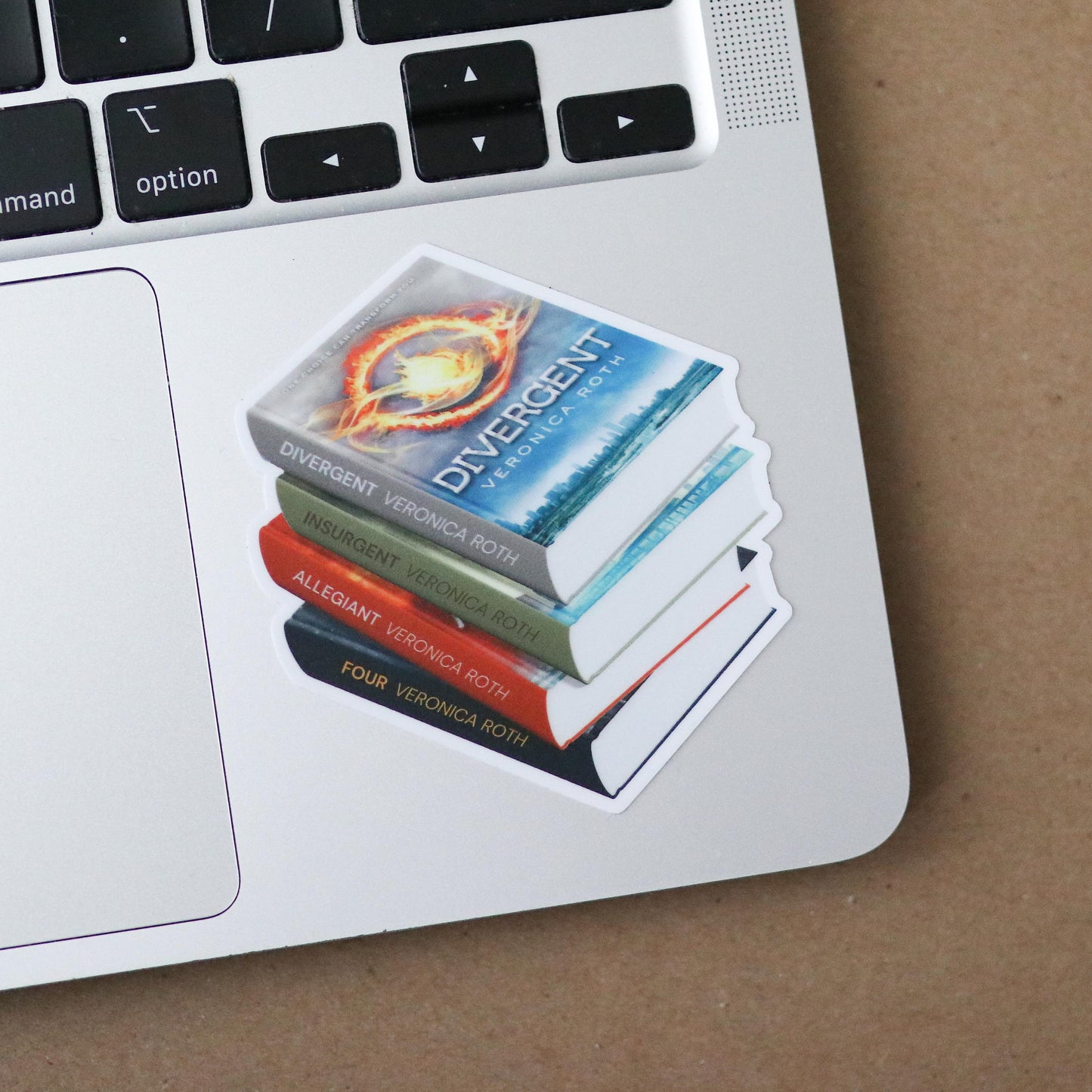Divergent Book Stack Sticker