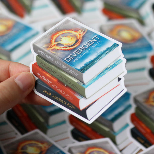 Divergent Book Stack Sticker