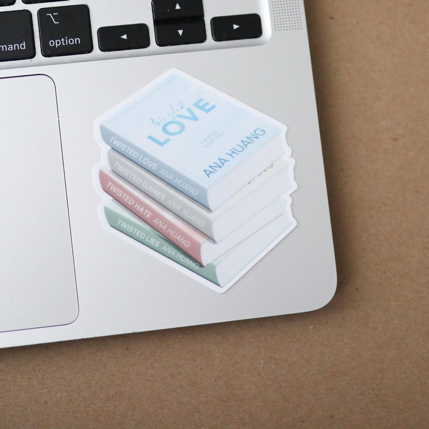 Twisted Love Book Stack Sticker