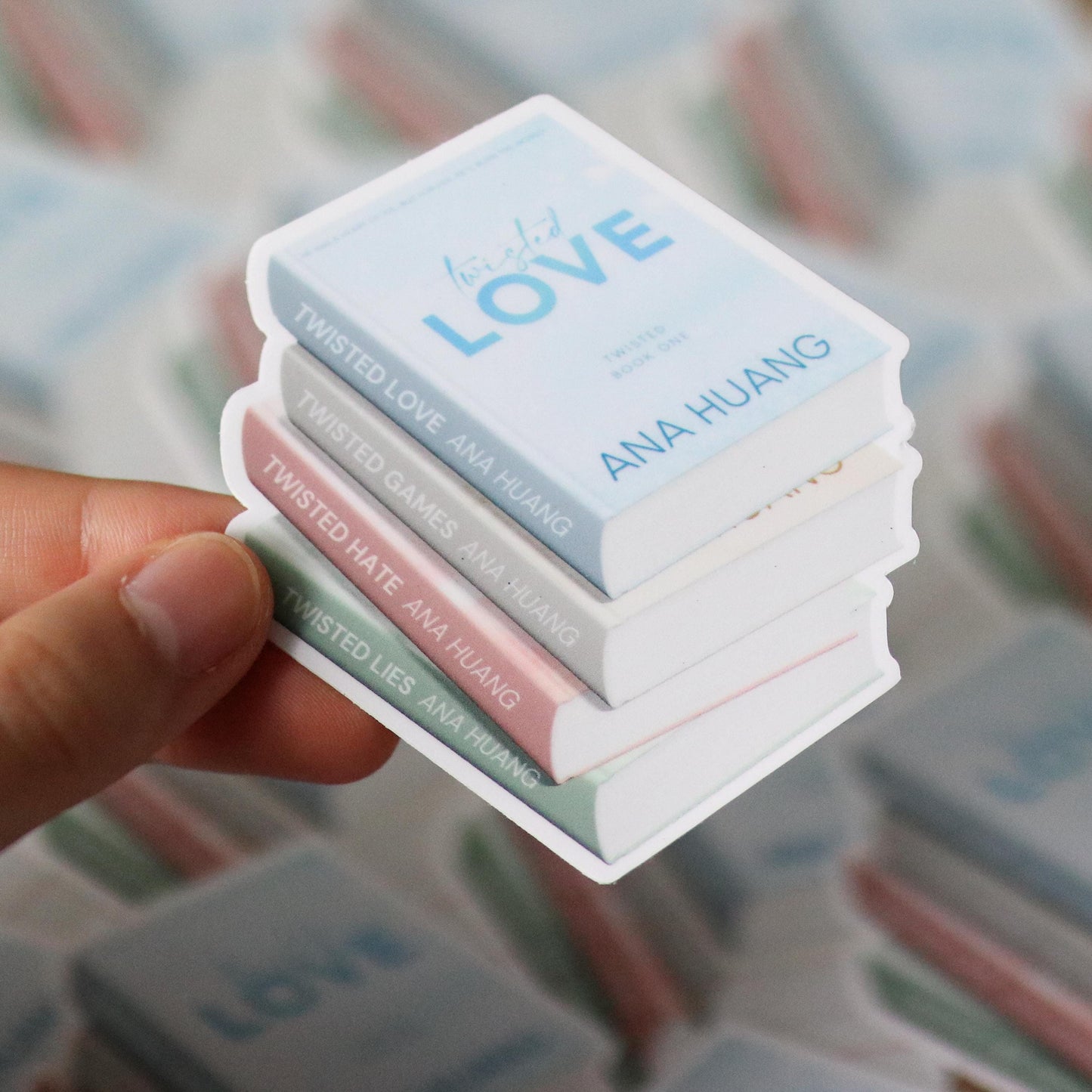 Twisted Love Book Stack Sticker