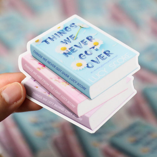 Knockemout Book Stack Sticker