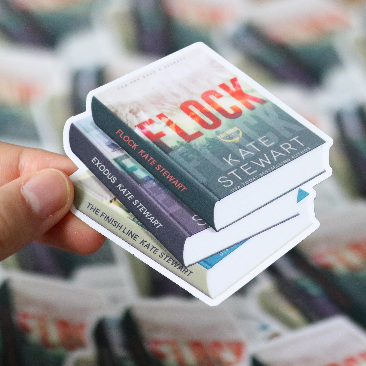 The Ravenhood Book Stack Sticker