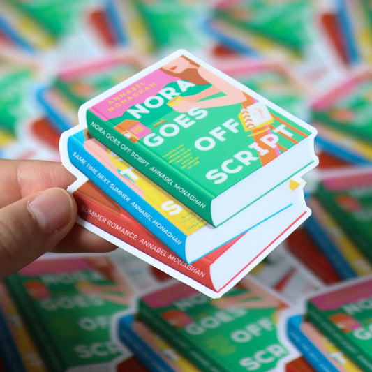 Annabel Monaghan Book Stack Sticker