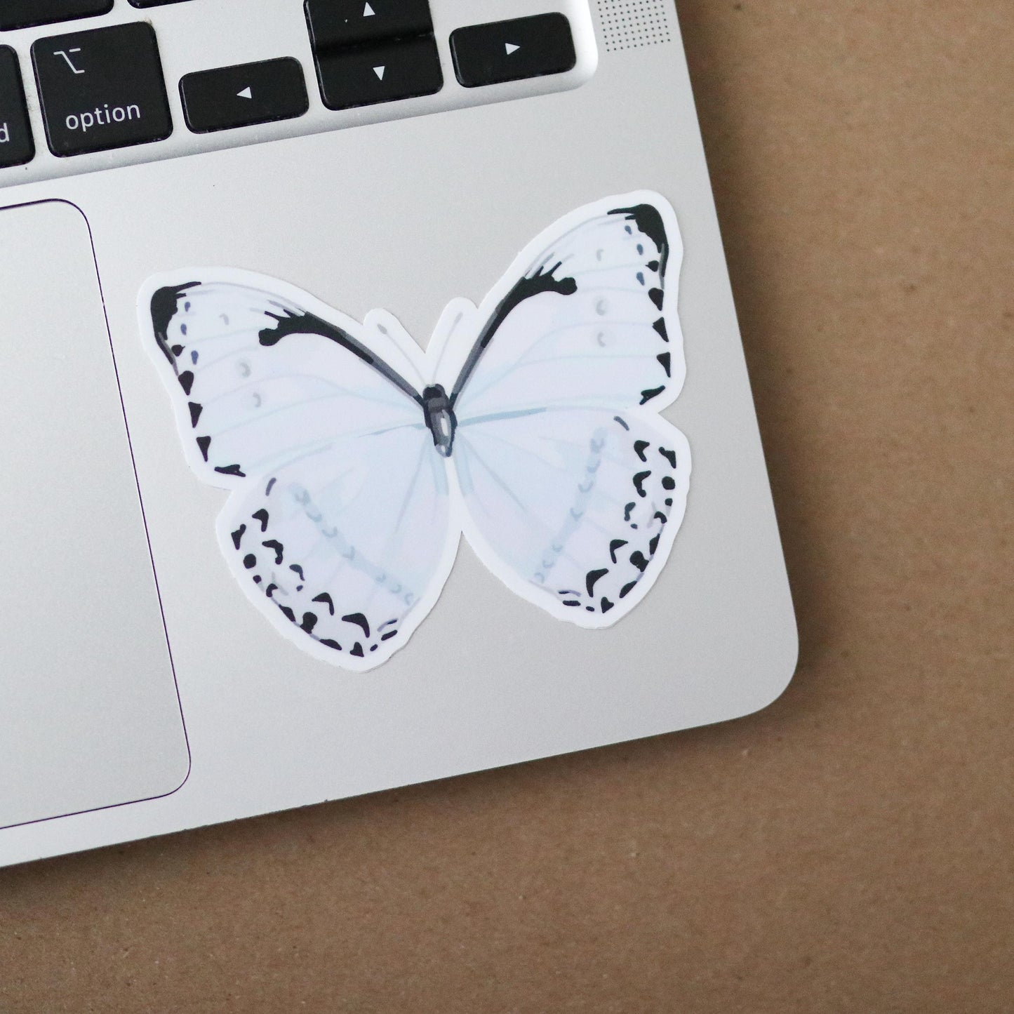 Pastel Blue Butterfly Sticker | gift laptop decal planner water bottle waterproof stickers garden light blue  aesthetic pretty