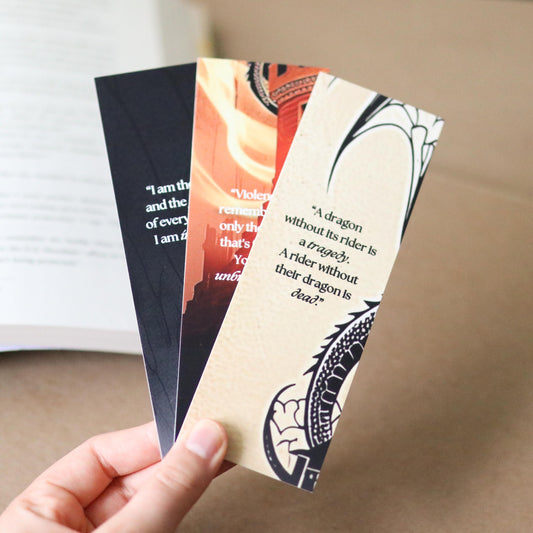 Fourth Wing Empyrean Inspired Bookmarks