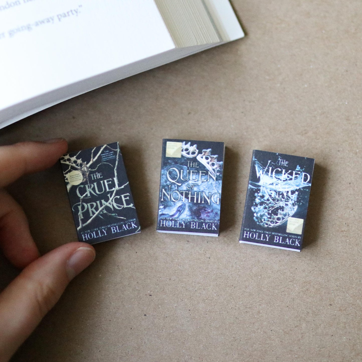 Handmade MINI Special Edition Holly Black Books (set of 3 mini books)