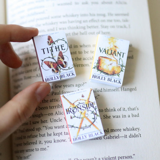 Handmade MINI Modern Faerie Tales Books (set of 3 mini books)