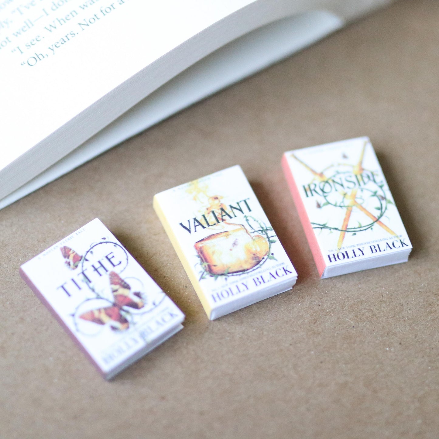 Handmade MINI Modern Faerie Tales Books (set of 3 mini books)