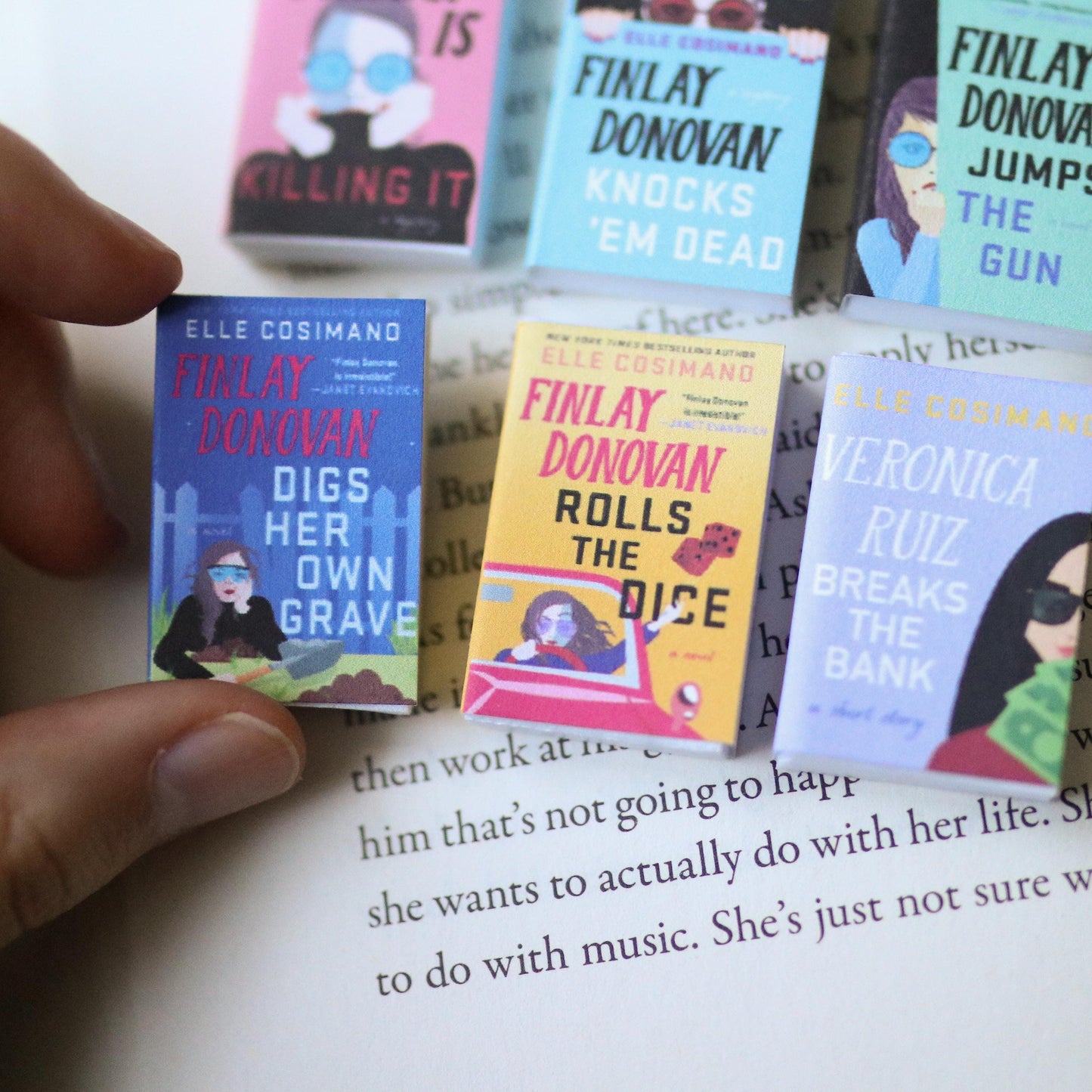 Handmade MINI Finlay Donovan Is Killing It Series Books (set of 6 mini books)
