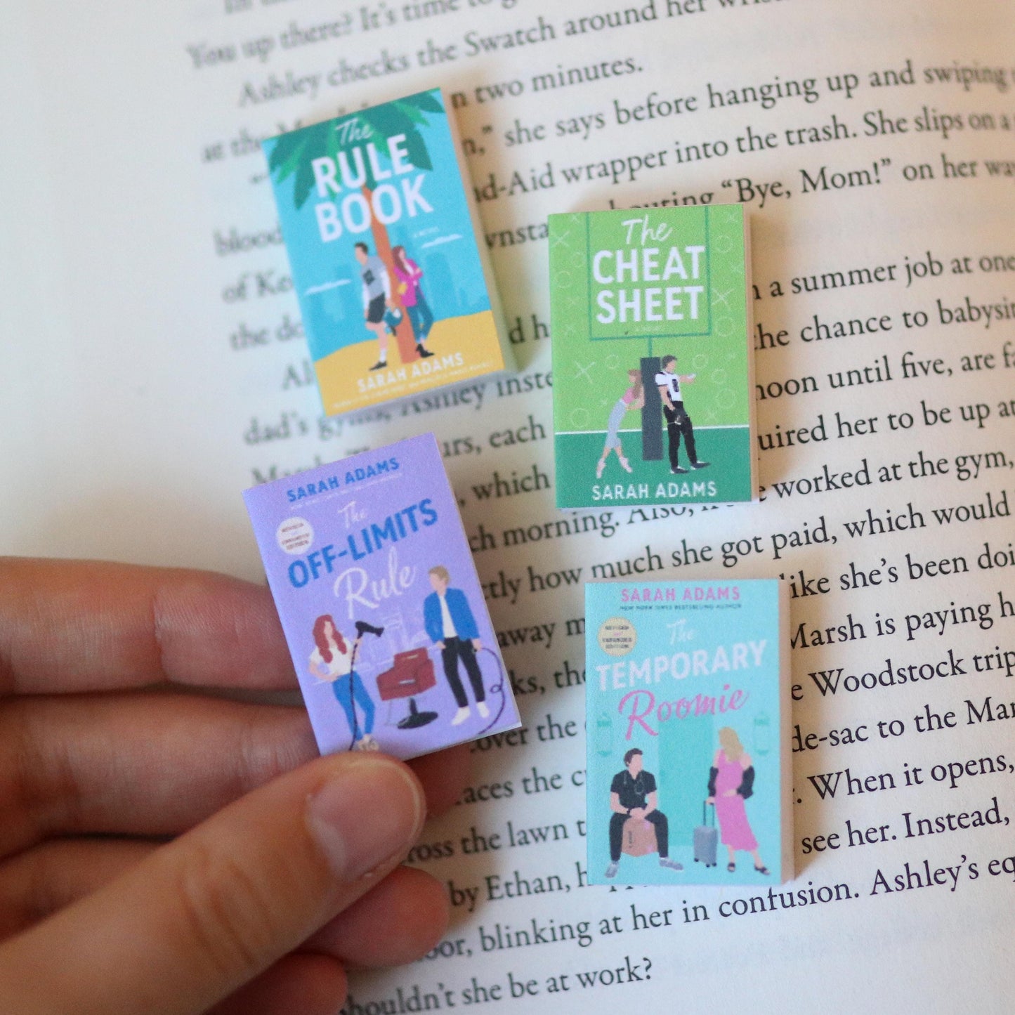 Handmade MINI Sarah Adams Books (set of 4 mini books)