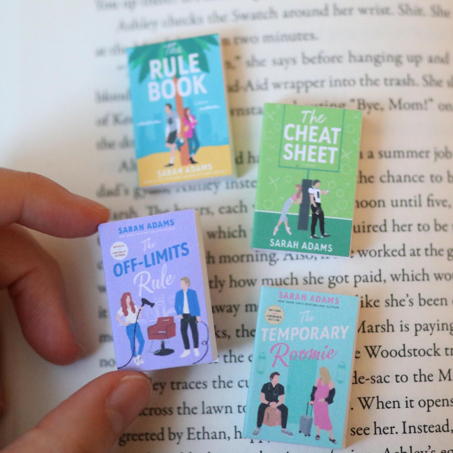 Handmade MINI Sarah Adams Books (set of 4 mini books)