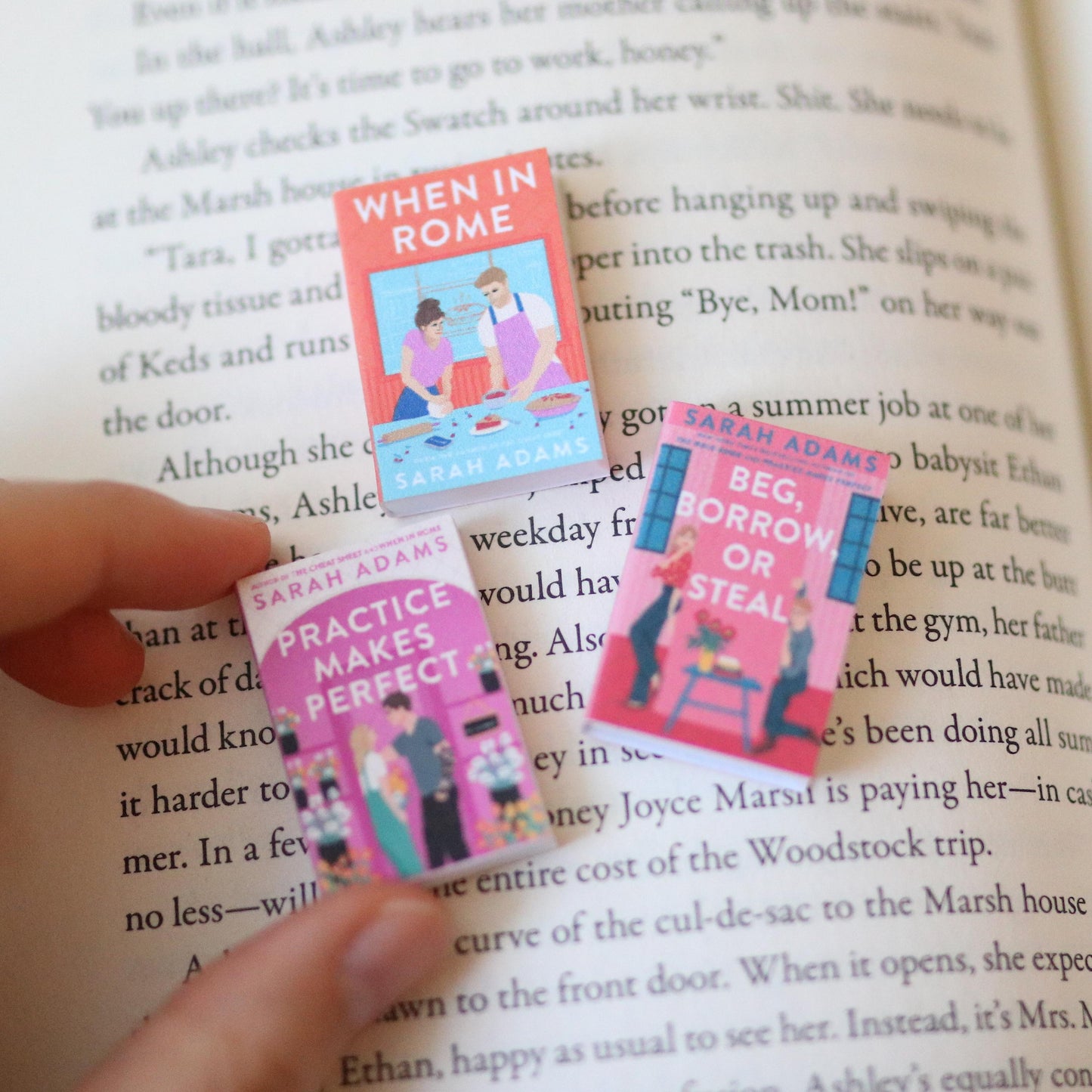 Handmade MINI When in Rome Series Books (set of 3 mini books)