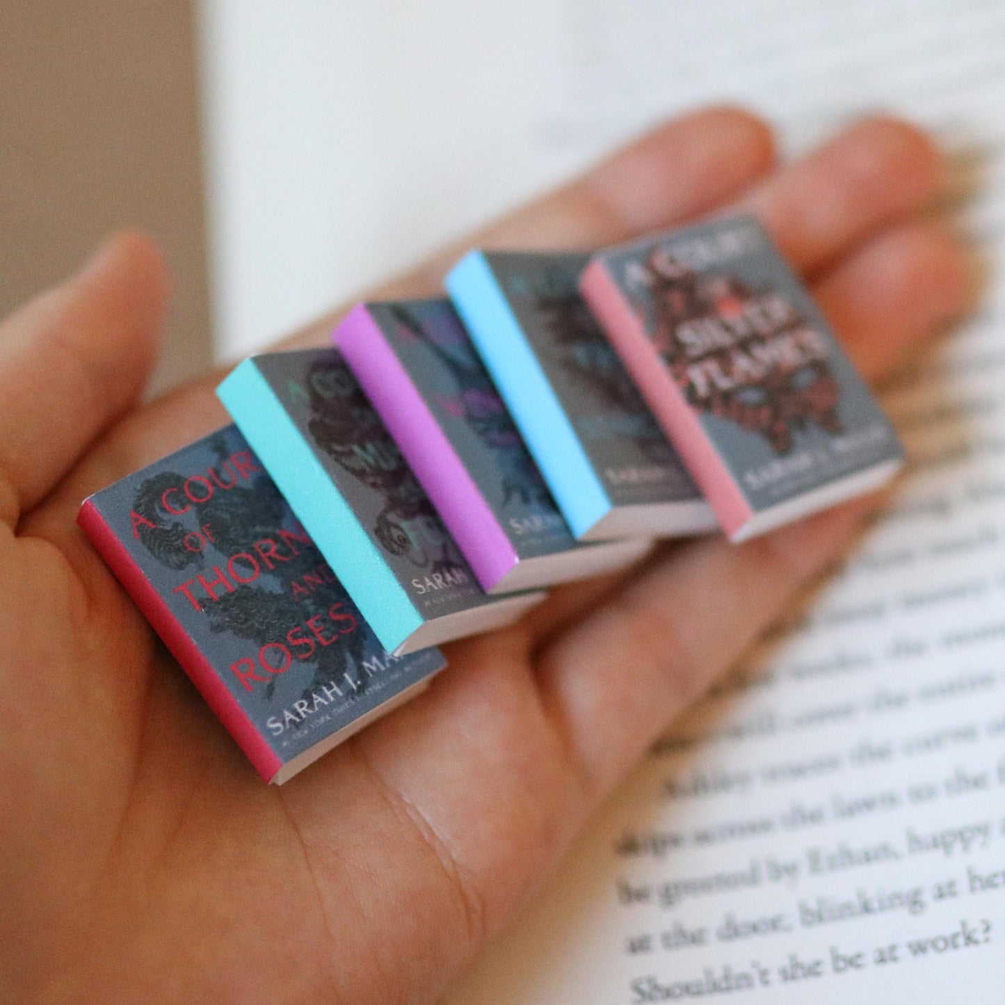 Handmade MINI Special edition Sarah J Maas Books (set of 5 mini books)