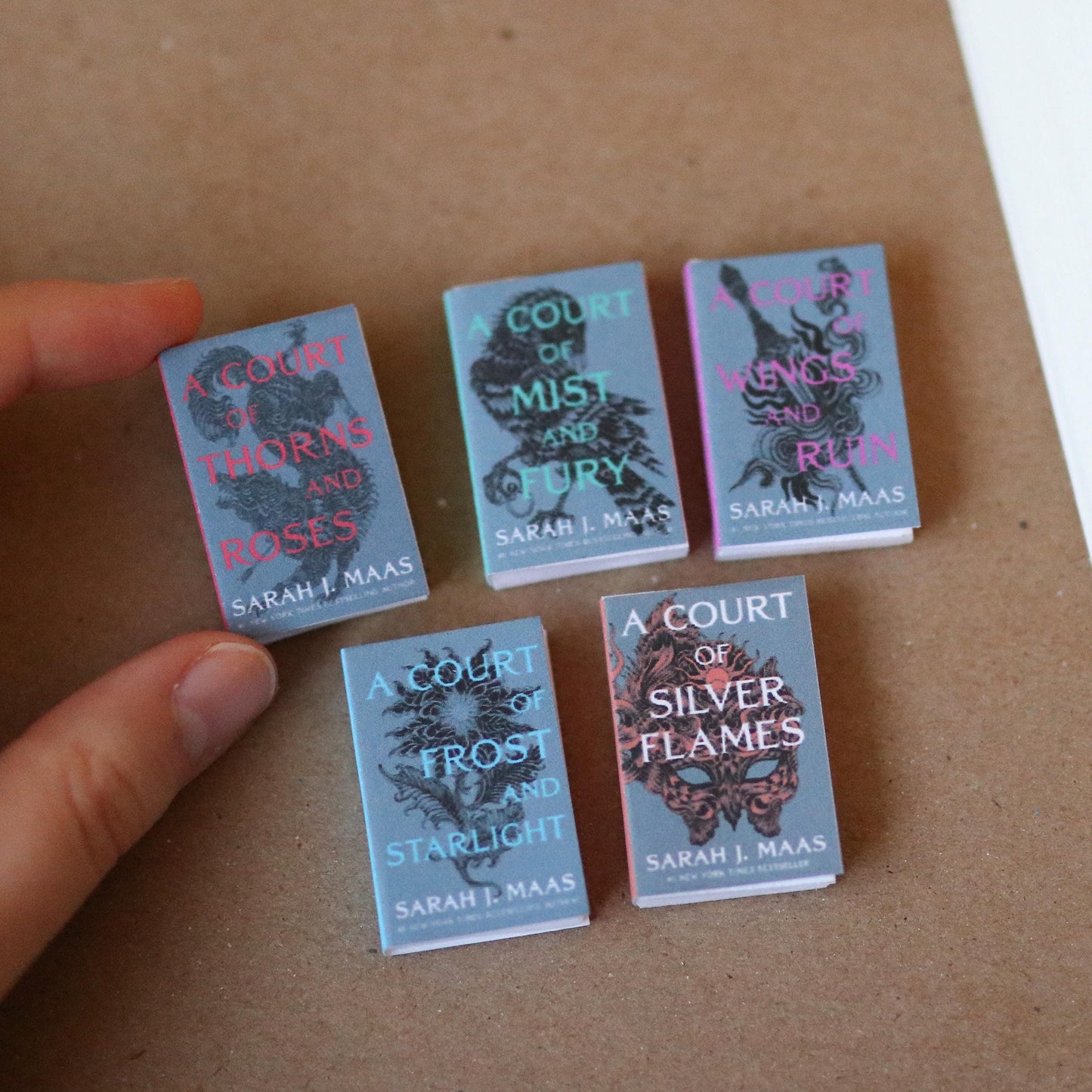 Handmade MINI Special edition Sarah J Maas Books (set of 5 mini books)