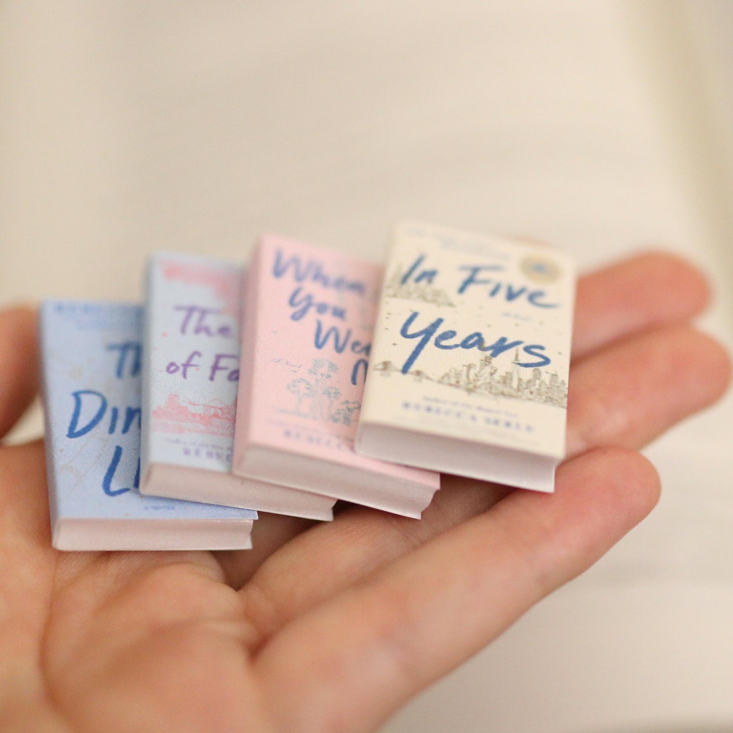 Handmade MINI Rebecca Serle Books (set of 4 mini books)