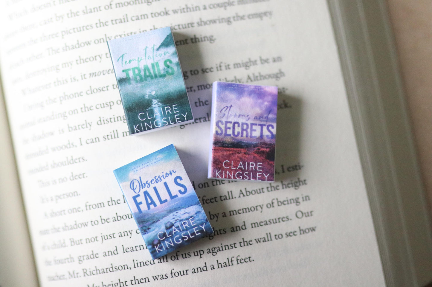 Handmade MINI Claire Kinsley Books (set of 3 mini books)