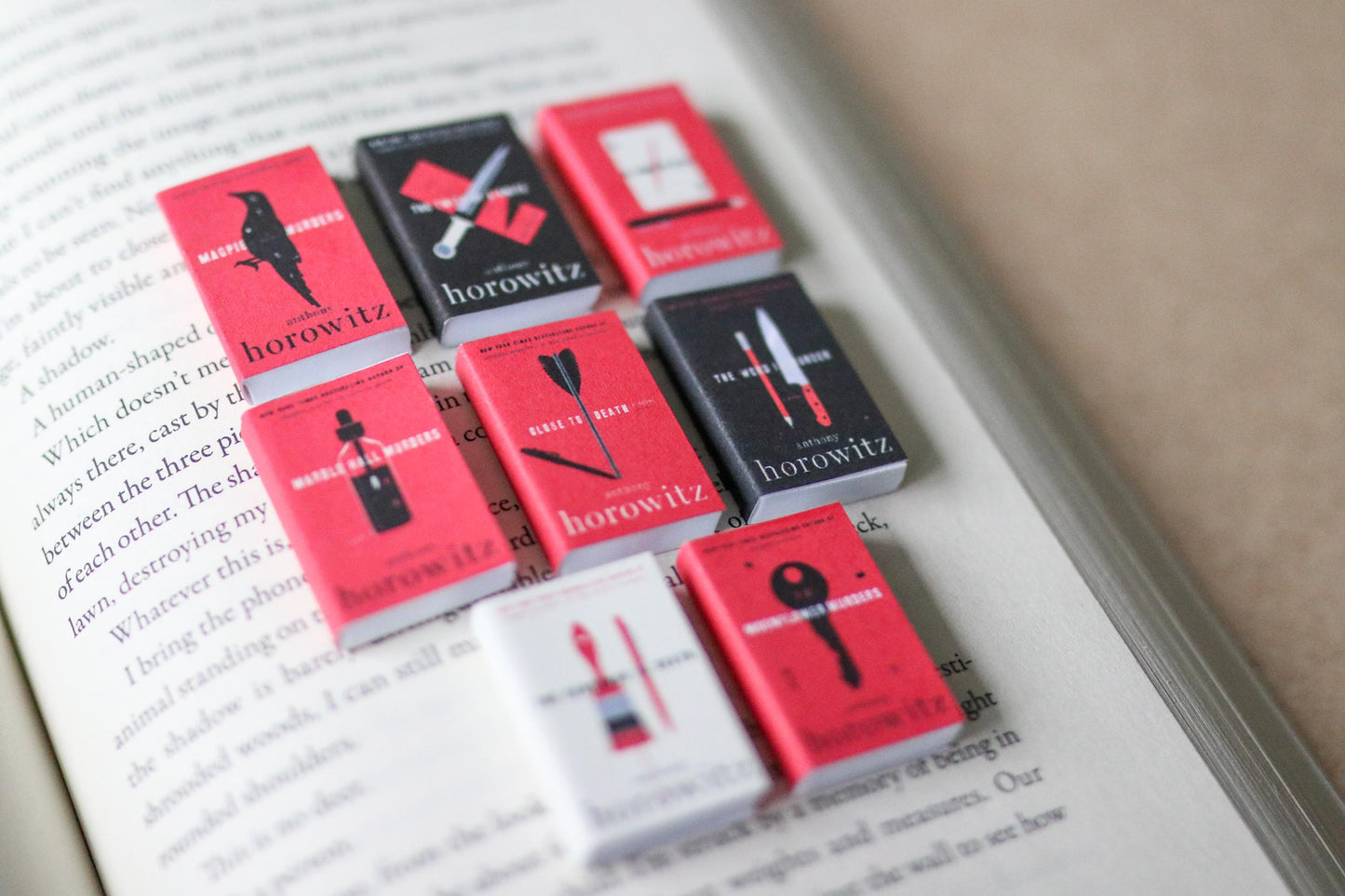 Handmade MINI Anthony Horowitz Books (set of 8 mini books)