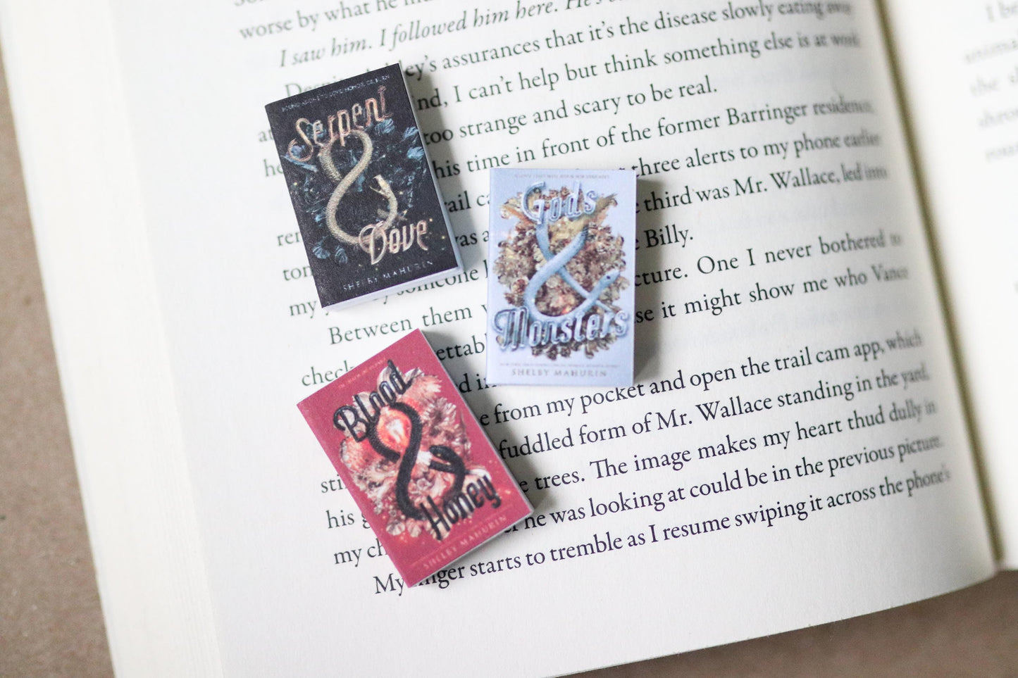 Handmade MINI Serpent & Dove Books (set of 3 mini books)